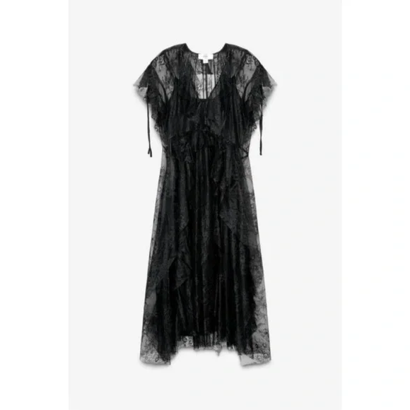 ZARA STUDIO LIMITED EDITION LACE MIDI DRESS - Picture 4 of 16
